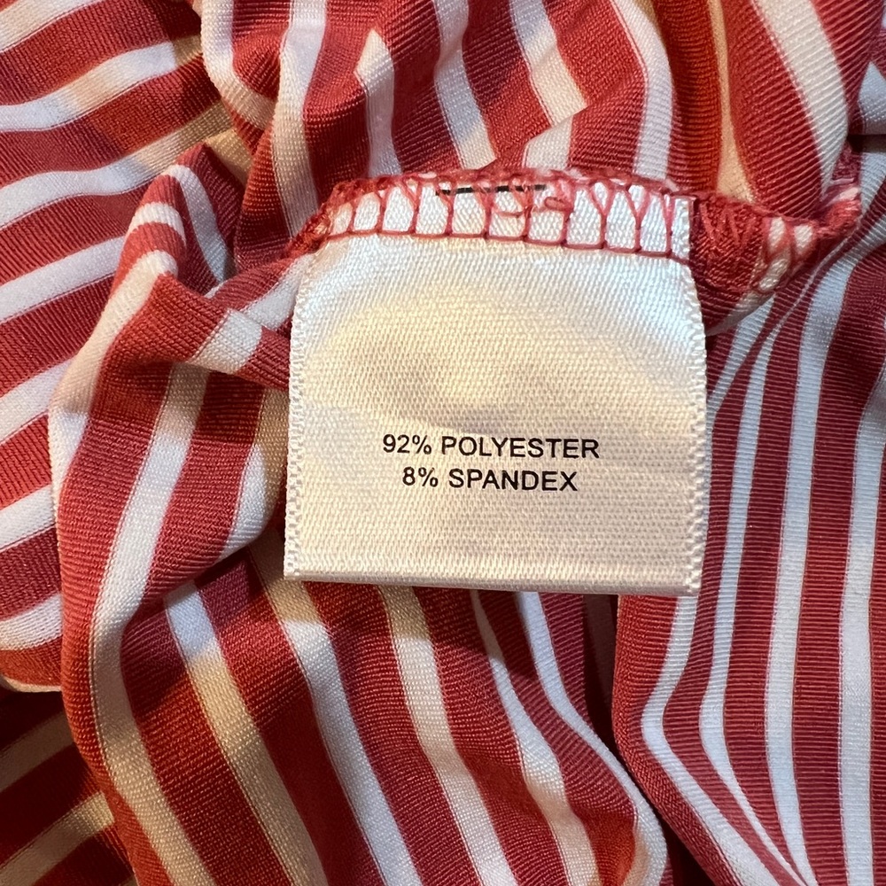 Peter Millar Salmon and White Striped Men’s Polo Size XL GOLF SPRING SUM… - Picture 6 of 6